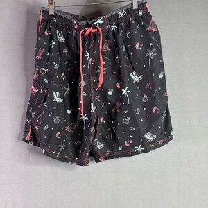 Black Patterned Men's trunks size large